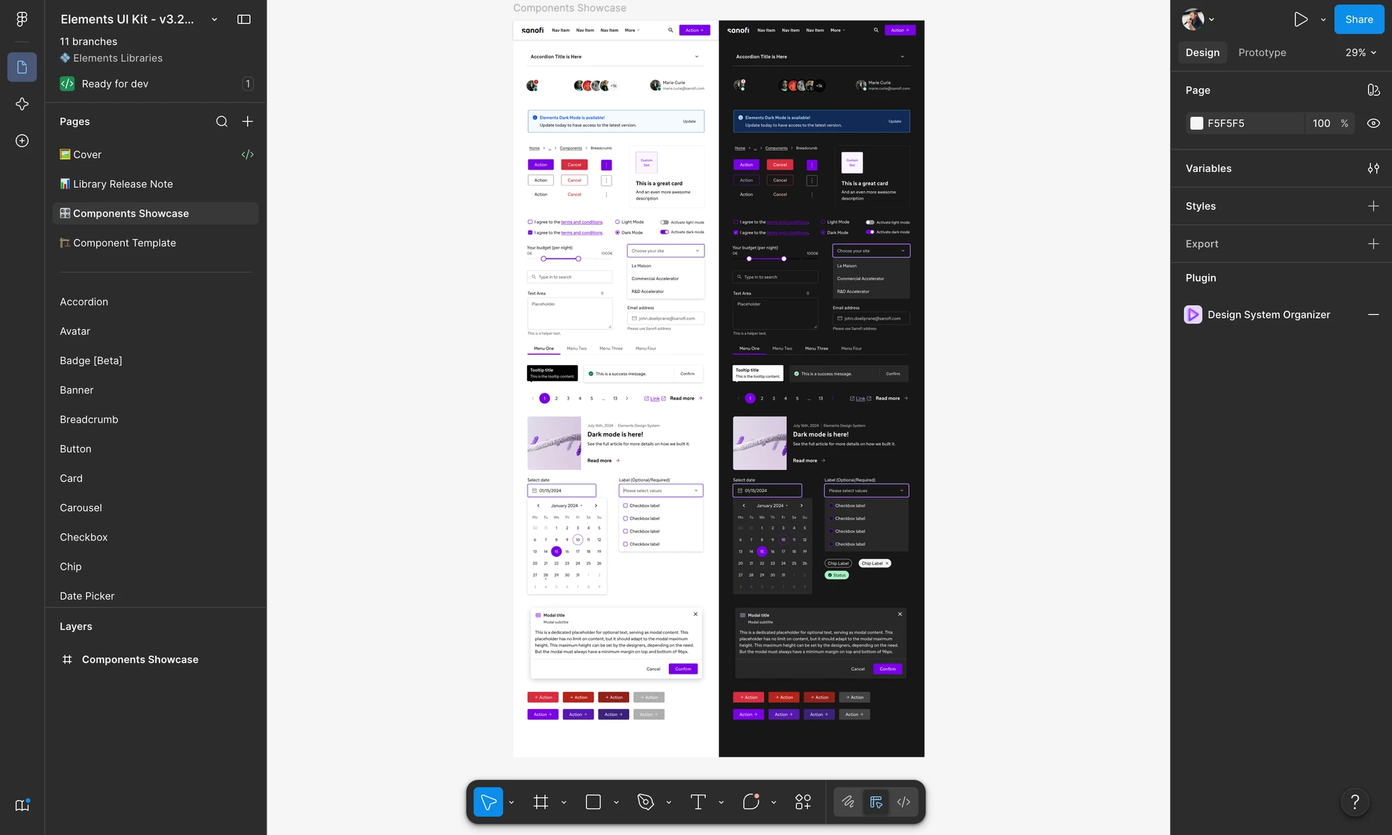 Crafting the Elements component library